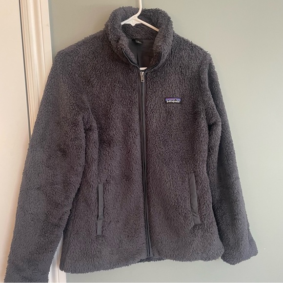 EUC! Plush Fleece Patagonia Dark Gray Full Zip Jacket | Size S - Picture 1 of 7